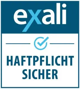 exali-Siegel „Haftpflicht sicher“ – Berufshaftpflichtversicherung