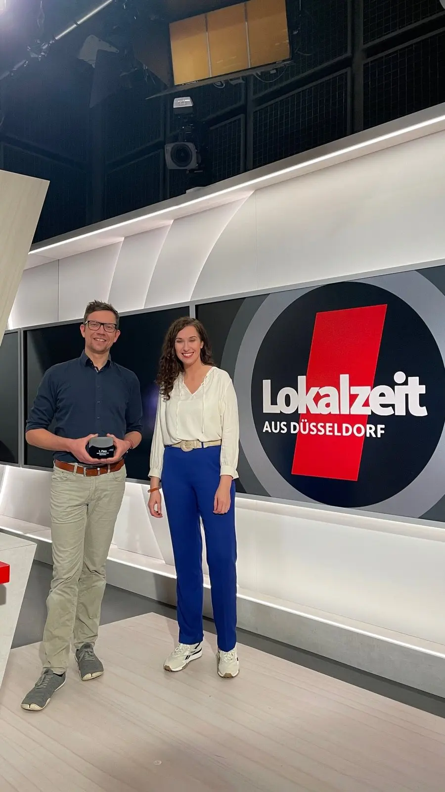 Heiner Fischer im Studio der WDR Lokalzeit aus Düsseldorf
